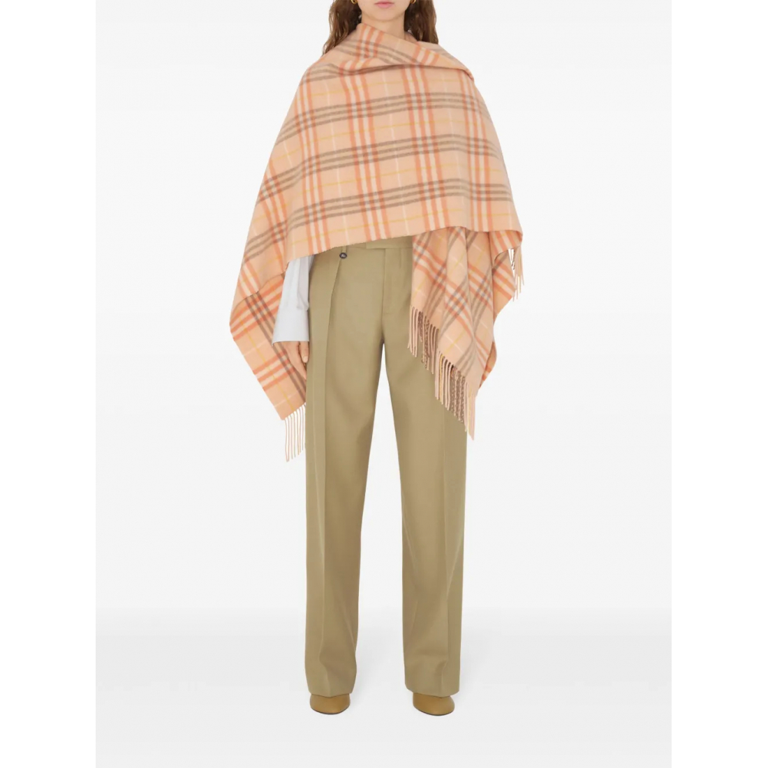 Women's 'Check-Pattern' Cape
