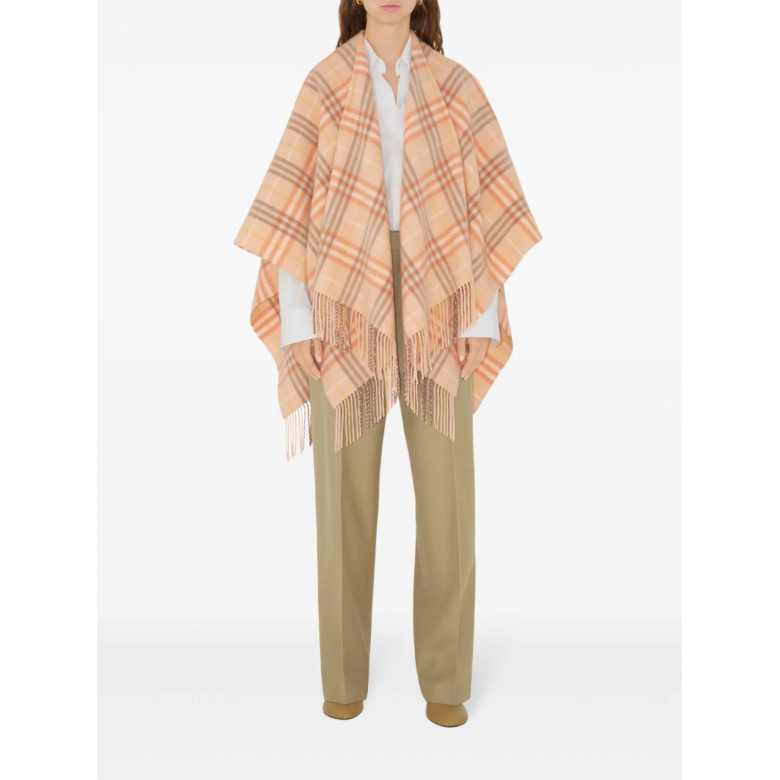 Women's 'Check-Pattern' Cape