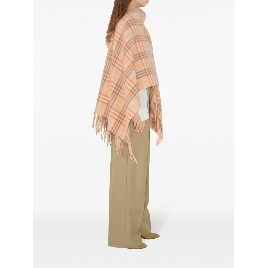 Women's 'Check-Pattern' Cape