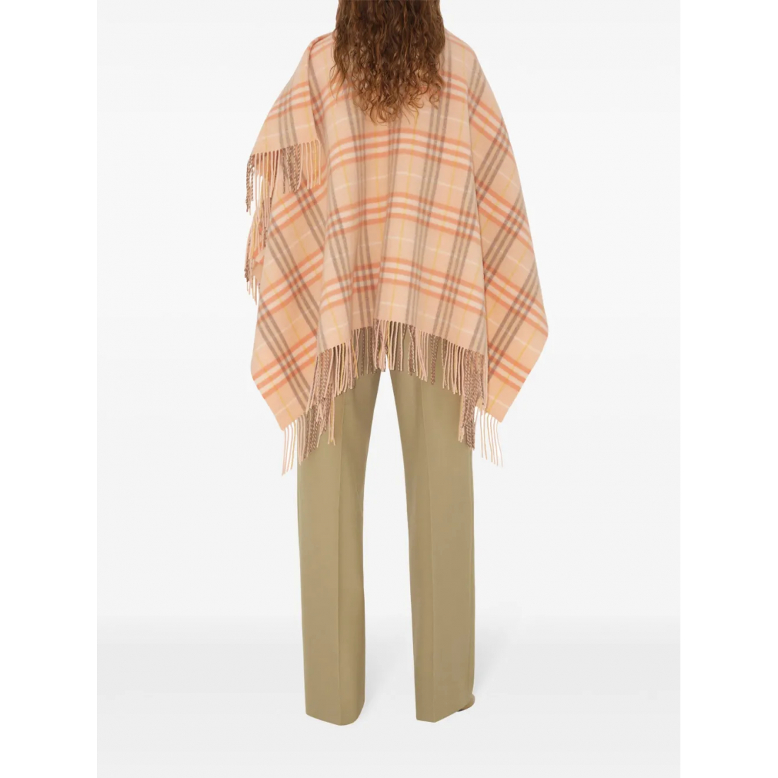 Women's 'Check-Pattern' Cape