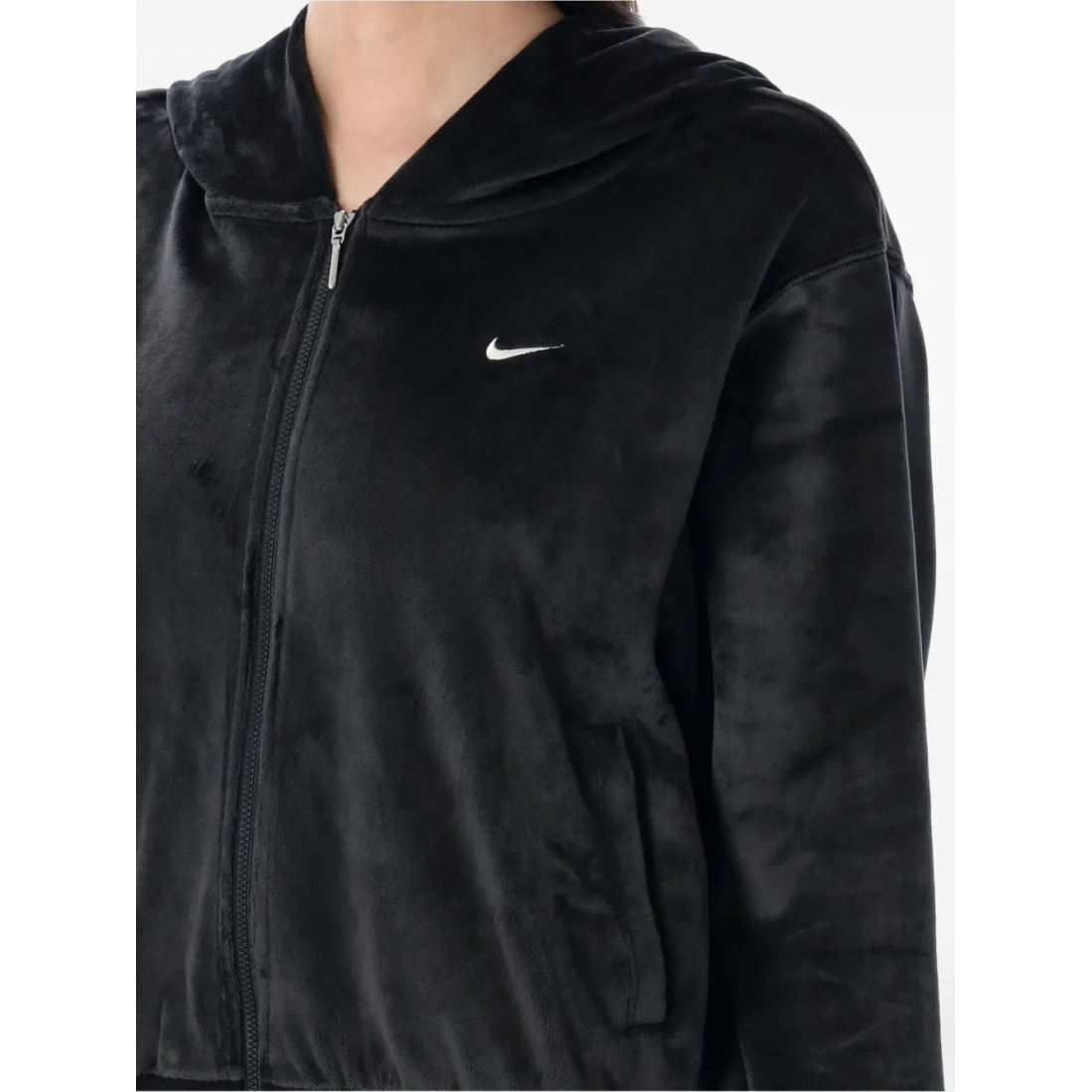 Women's 'Zip-Up Velour' Hoodie