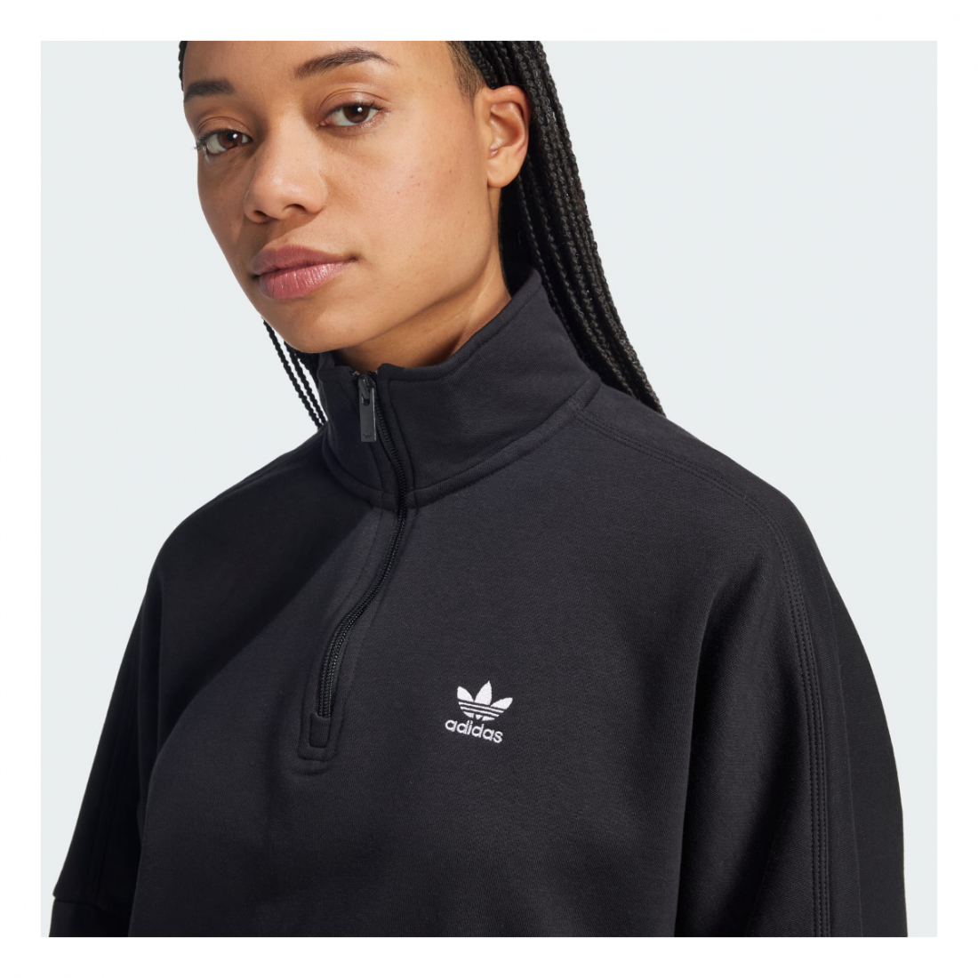 Sweatshirt 'Essentials 1/2 Zip' pour Femmes