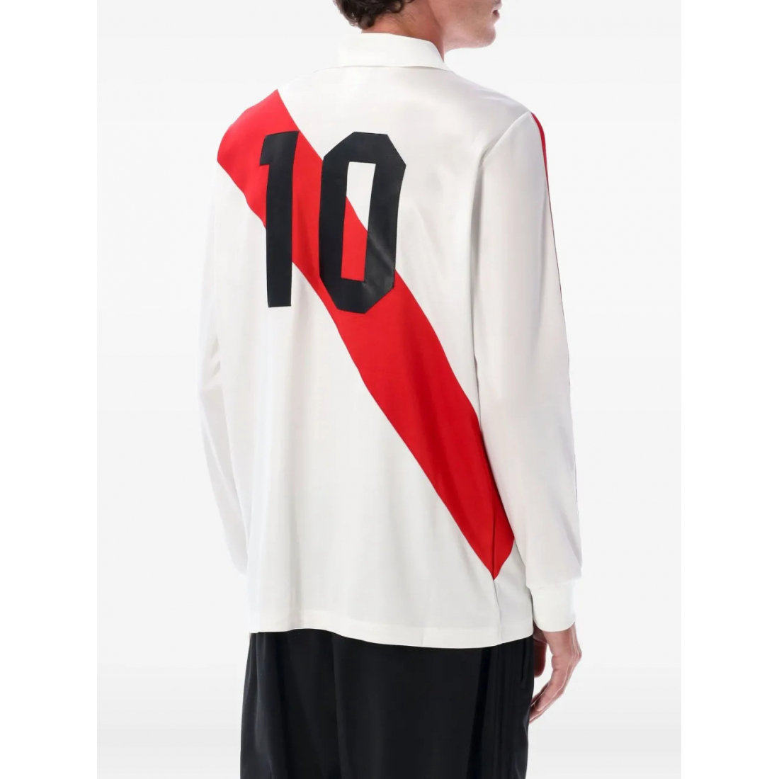 Polo manches longues 'Diagonal-Stripe' pour Hommes