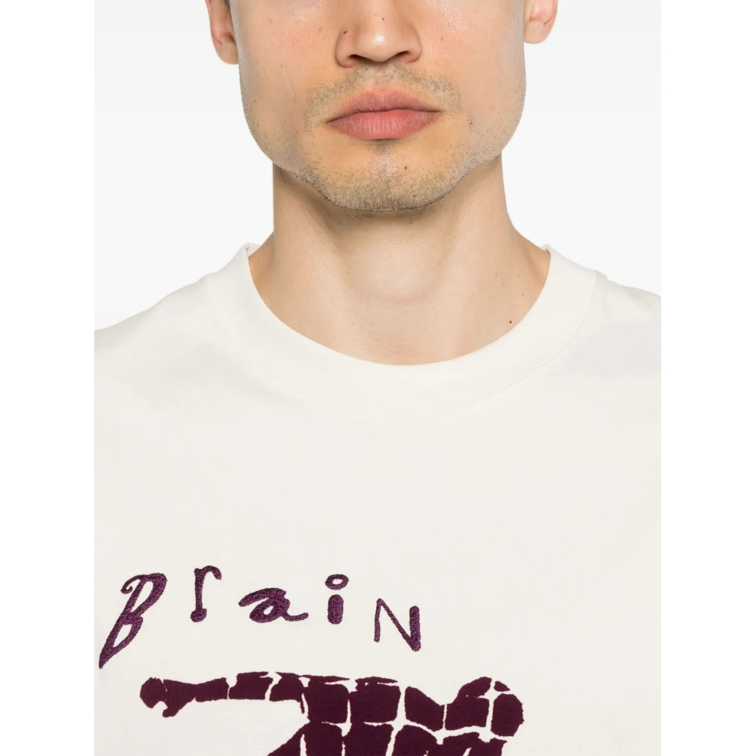 T-shirt 'x Brain Dead Flocked-Logo' pour Hommes