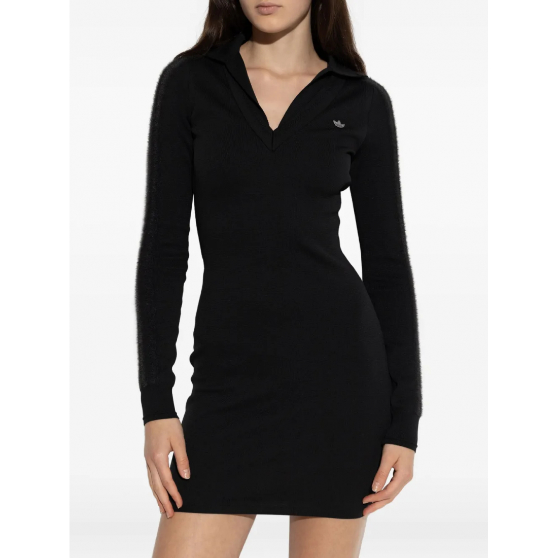 Women's 'Long-Sleeve Polo-Collar' Mini Dress