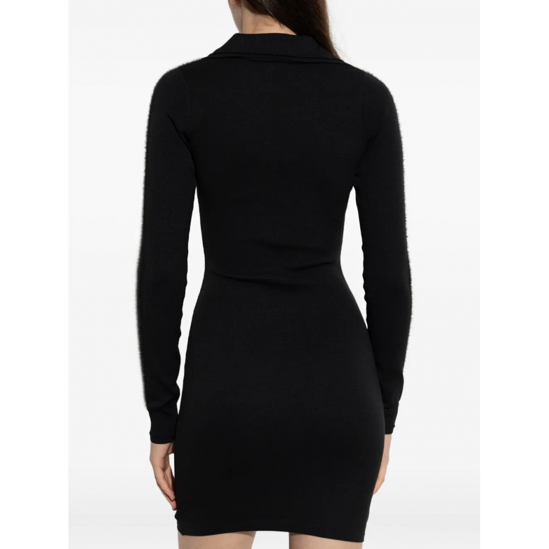 Women's 'Long-Sleeve Polo-Collar' Mini Dress