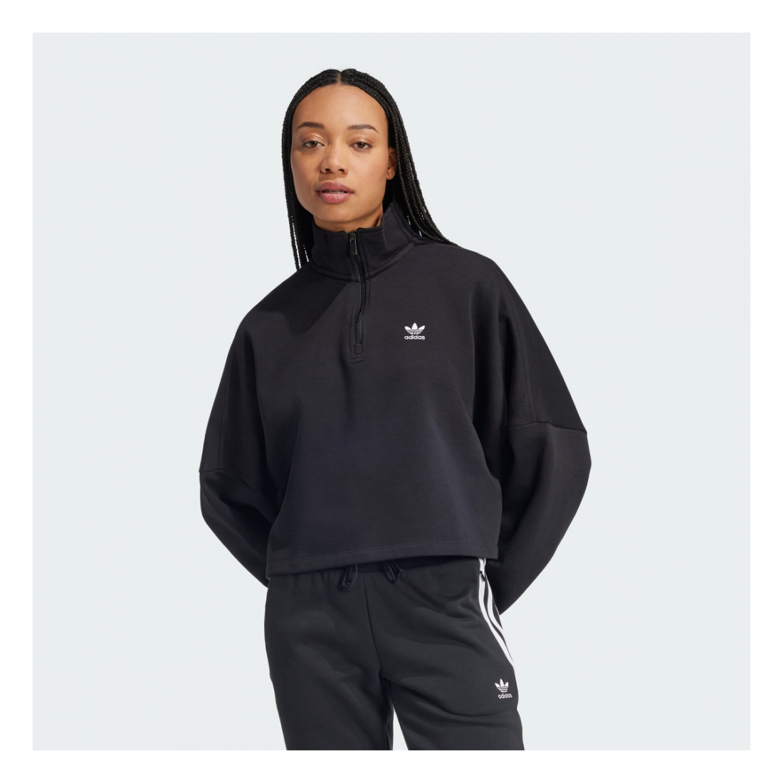 Sweatshirt 'Essentials 1/2 Zip' pour Femmes