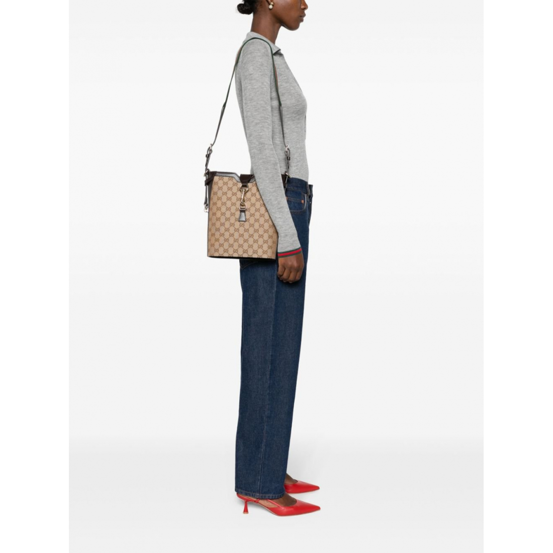 Women's 'GG Monogram' Bucket Bag