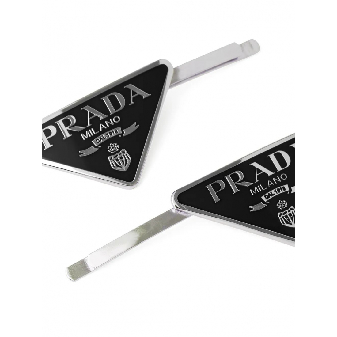 Barrette à cheveux 'Triangle-Logo' pour Femmes - 2 Pièces