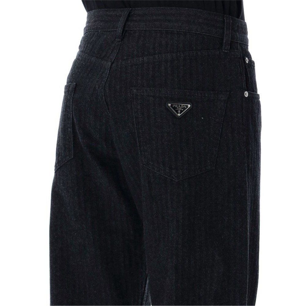 Jeans 'Logo Plaque Straight-Leg' pour Hommes