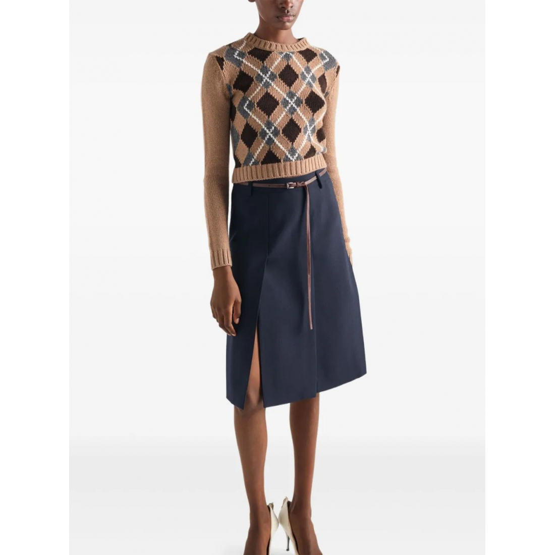 Pull 'Argyle-Pattern' pour Femmes