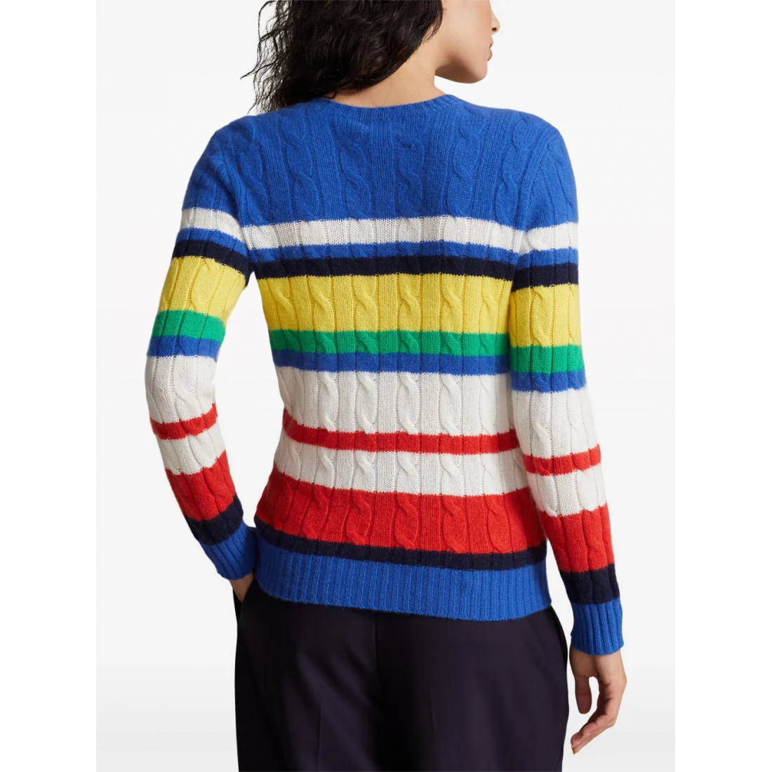 Women's 'Striped Cable-Knit' Sweater