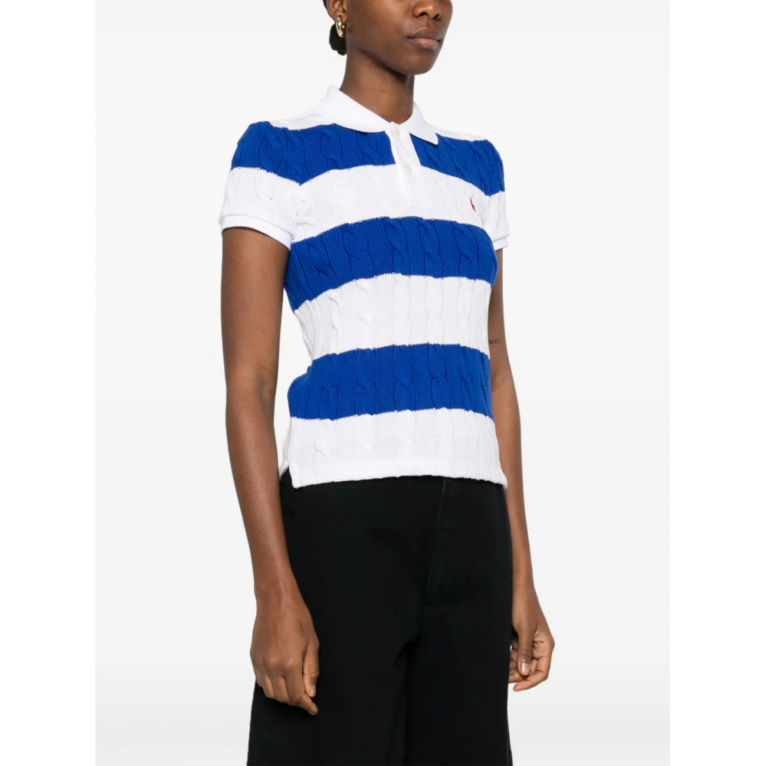 Polo 'Cable-Knit' pour Femmes