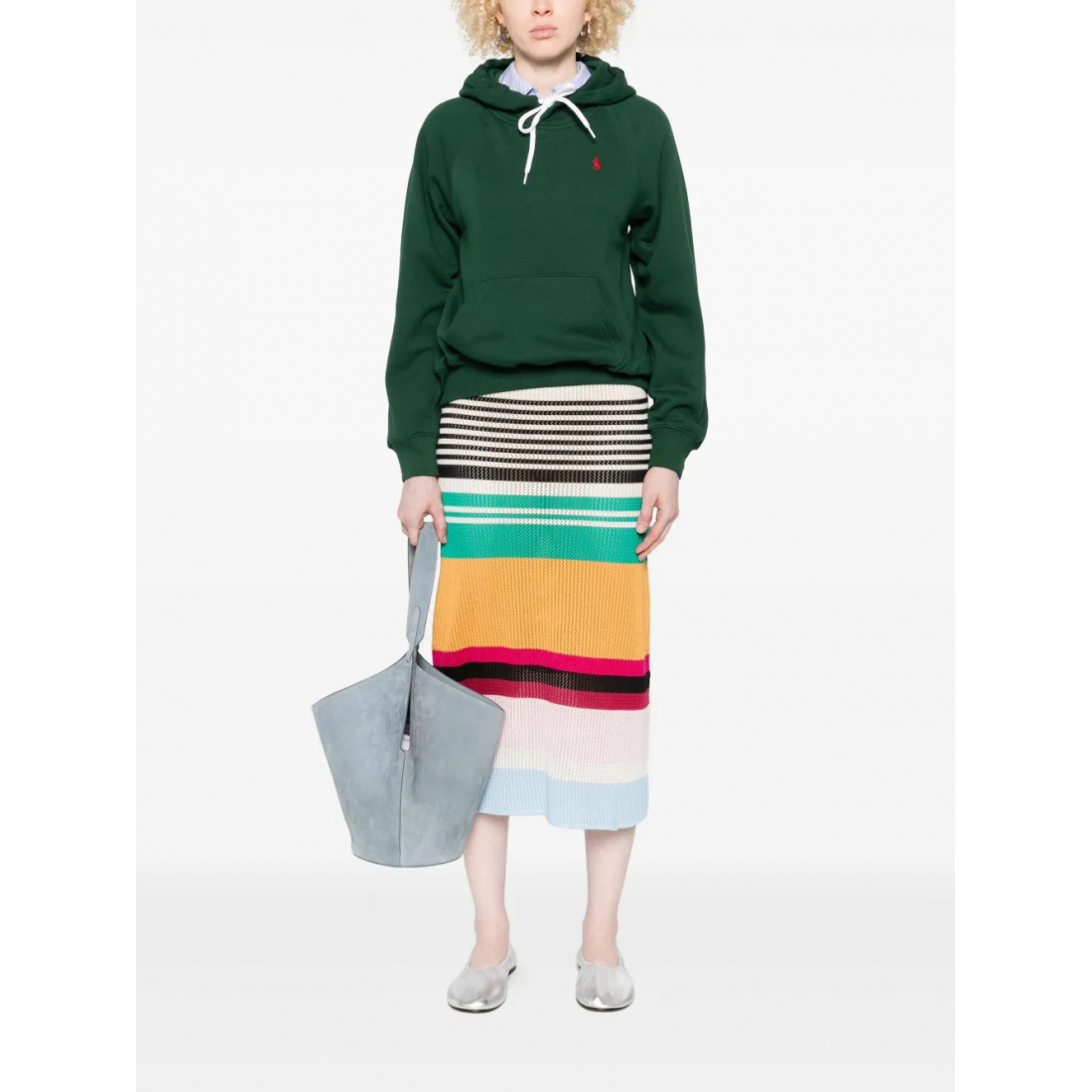 Women's 'Embroidered-Logo' Hoodie