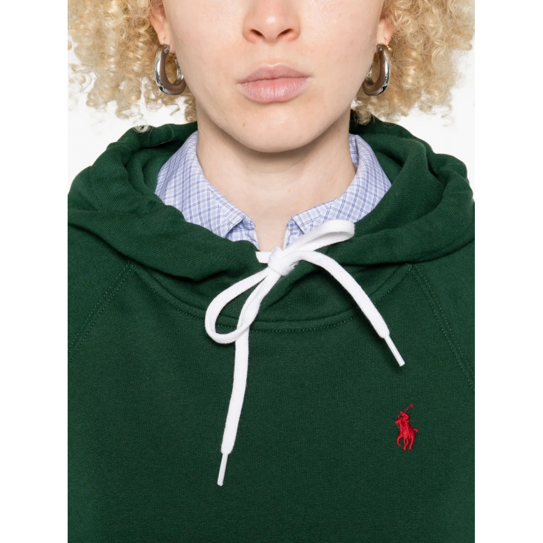 Women's 'Embroidered-Logo' Hoodie