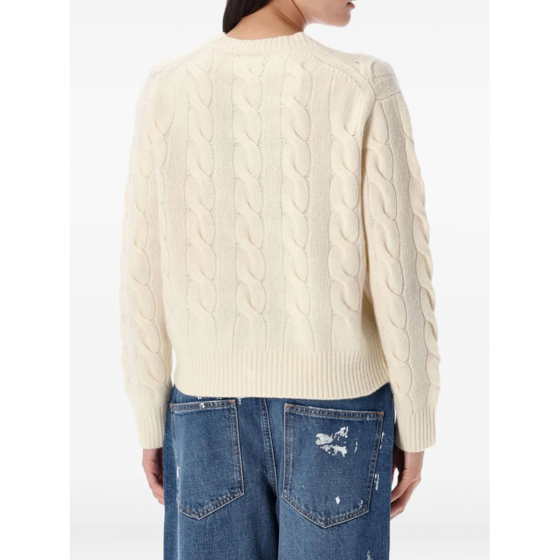 Pull 'Embroidered-Logo Cable-Knit' pour Femmes