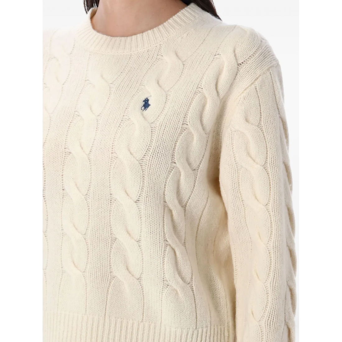 Pull 'Embroidered-Logo Cable-Knit' pour Femmes
