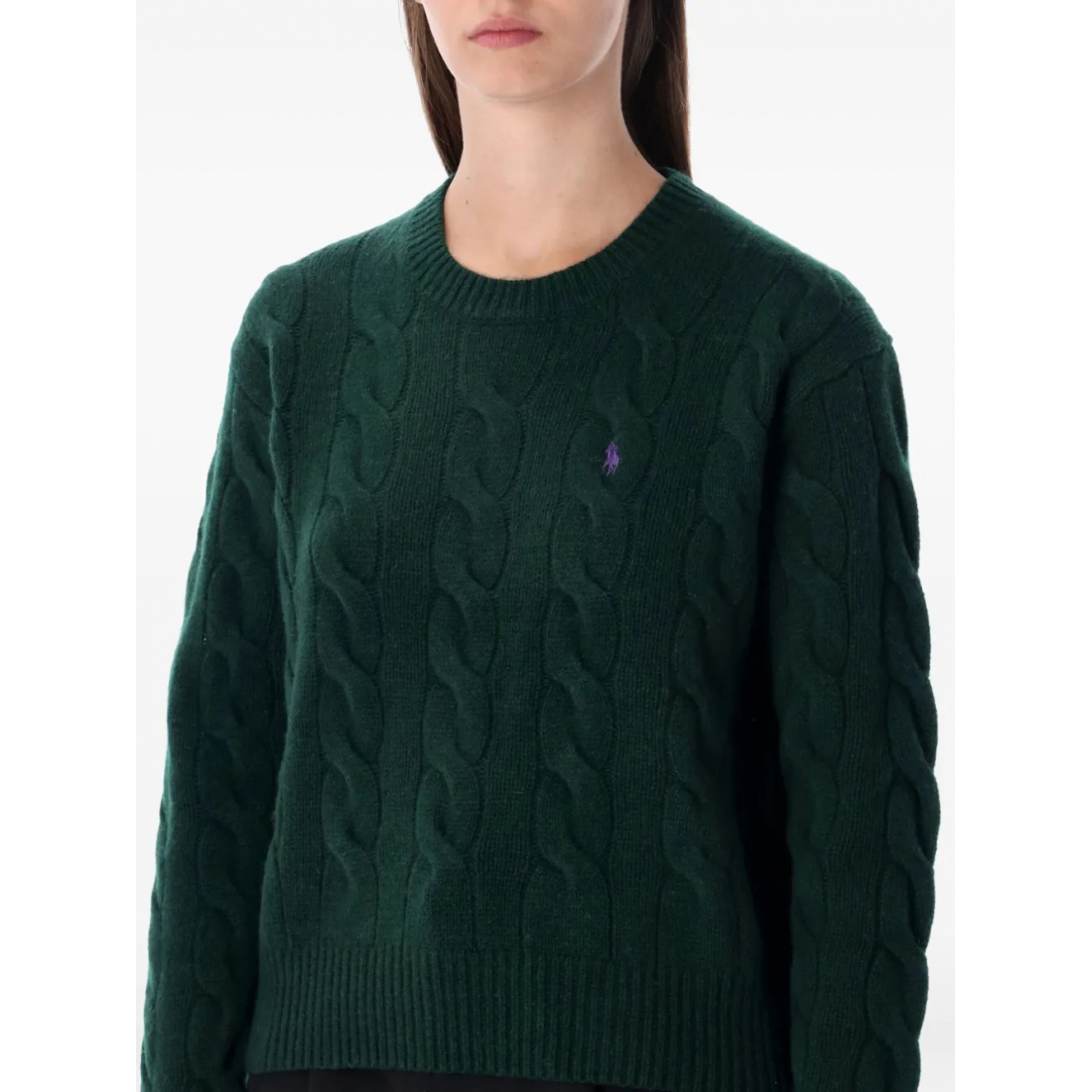 Pull 'Cable Logo' pour Femmes