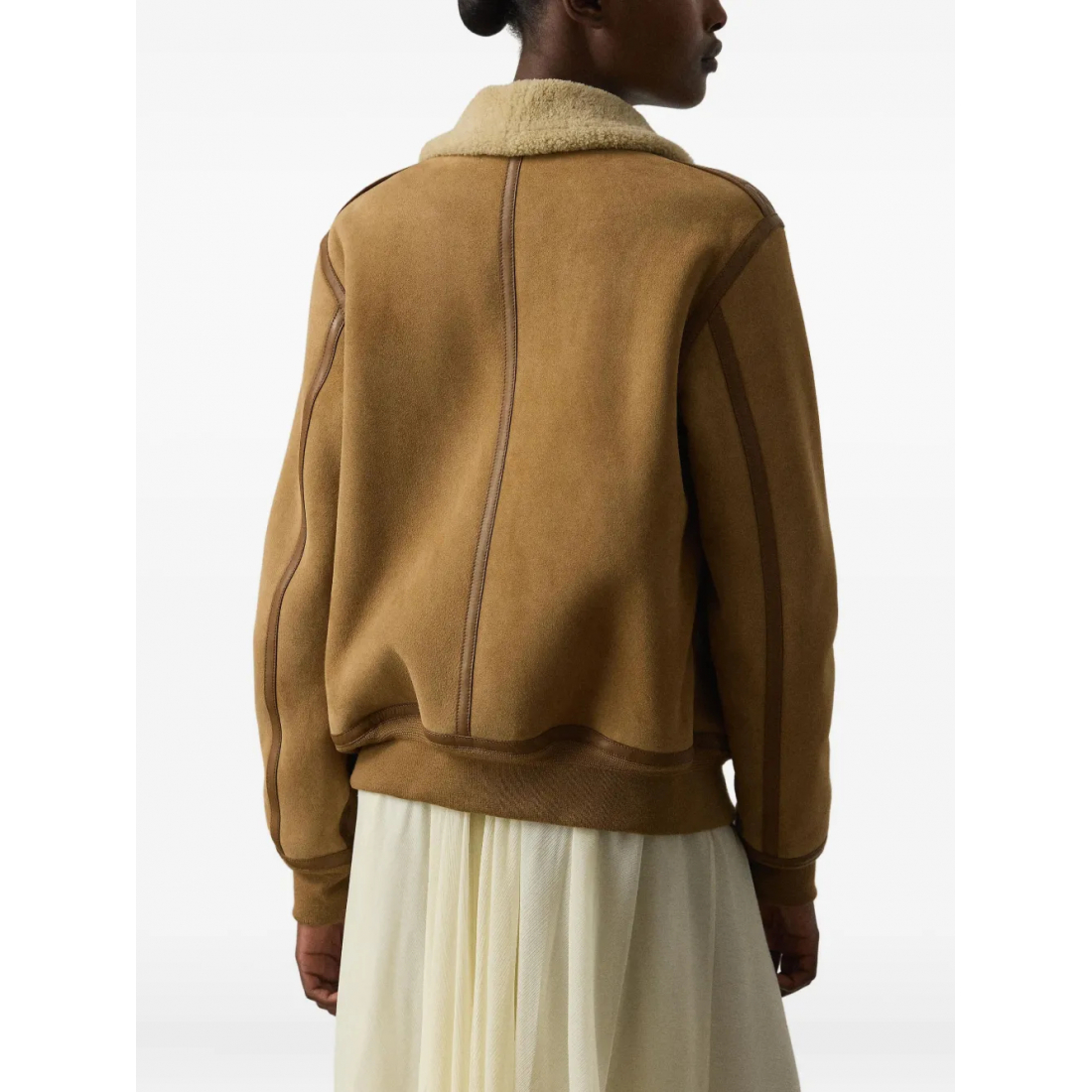 Blouson bomber 'Shearling-Collared' pour Femmes