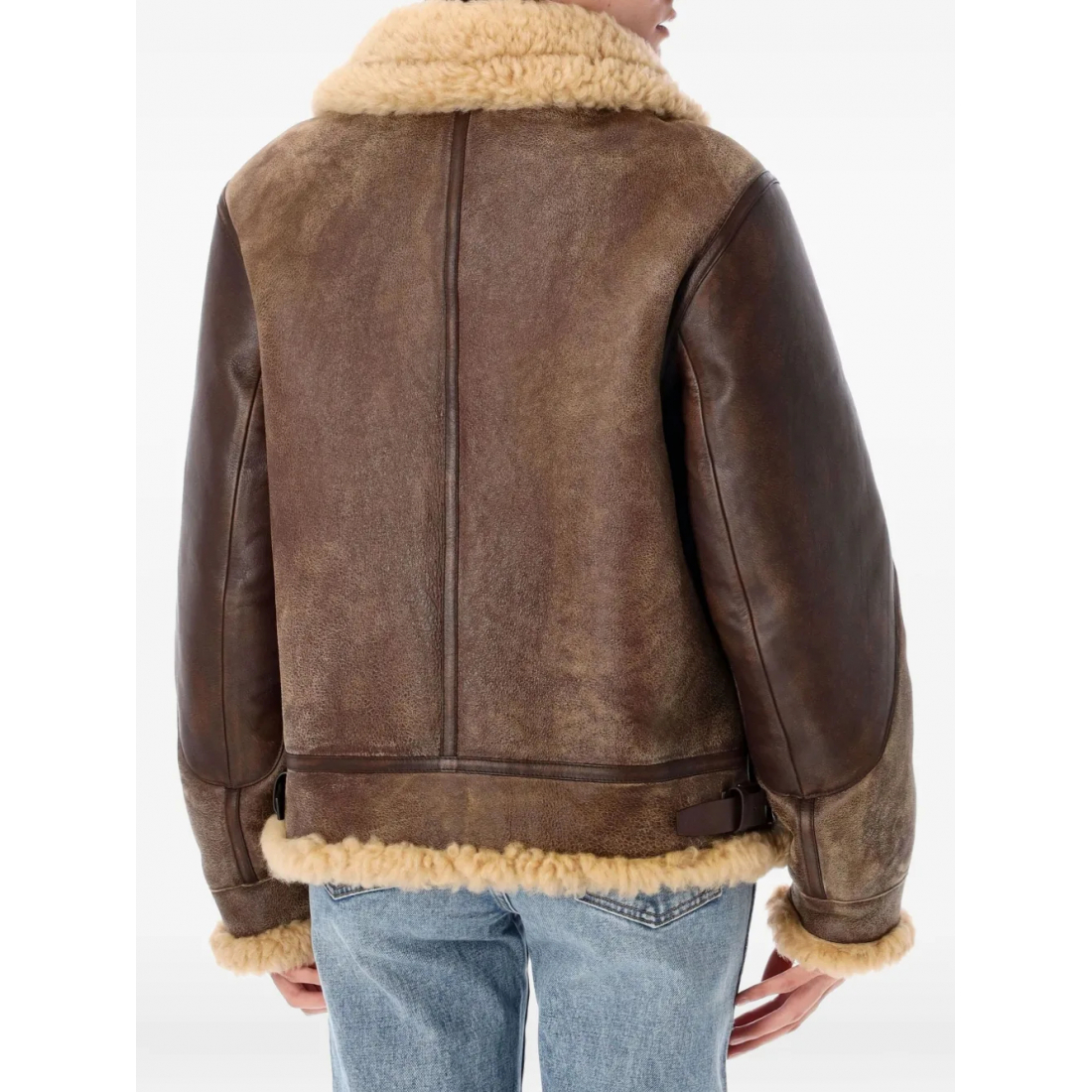 'Trim-Shearling' Trucker Jacke für Damen
