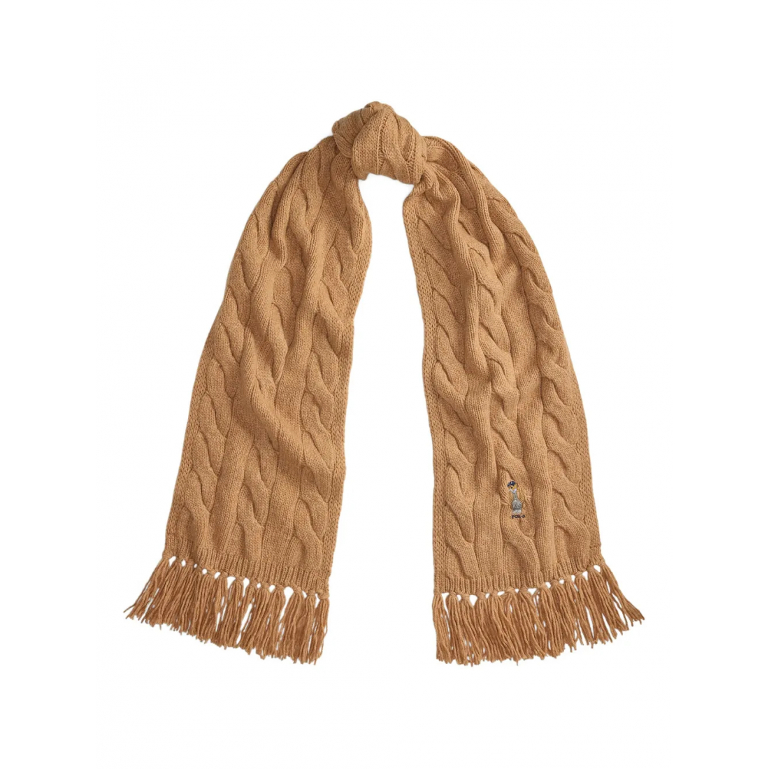 Foulard 'Cable-Knit Fringed' pour Femmes