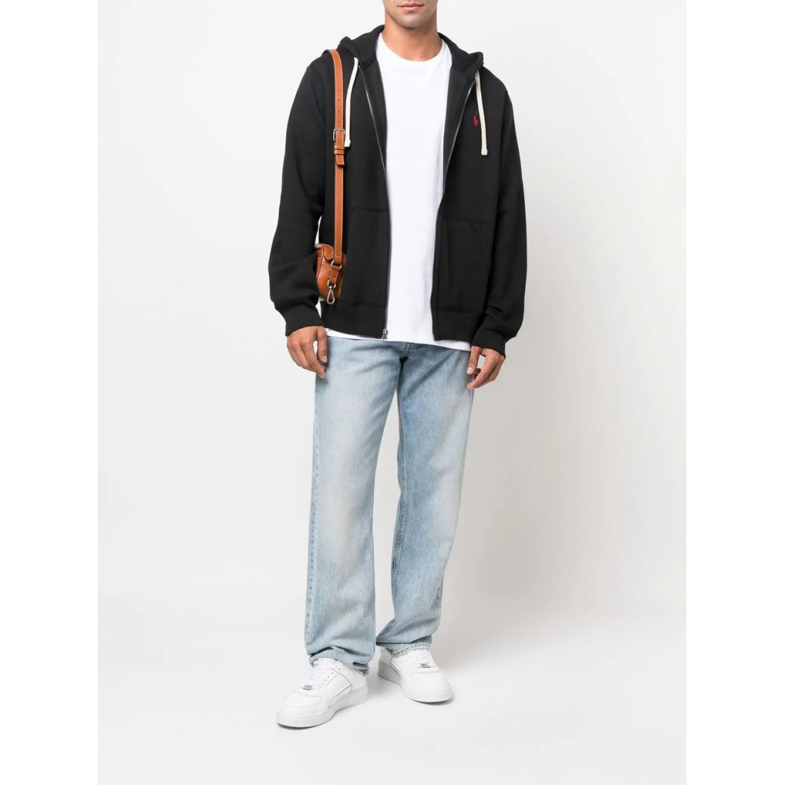 Sweatshirt à capuche  'Embroidered-Logo Zip-Up' pour Hommes