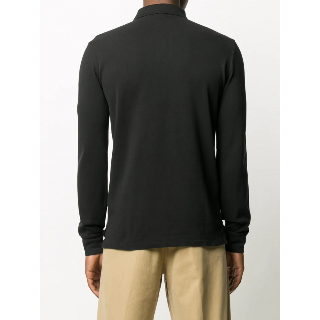 Polo manches longues 'Embroidered Logo' pour Hommes