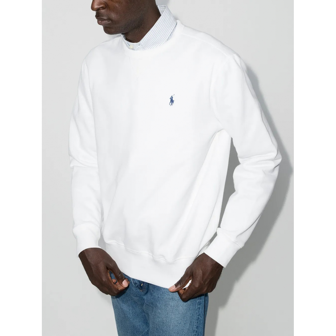 Sweatshirt 'Embroidered Logo' pour Hommes