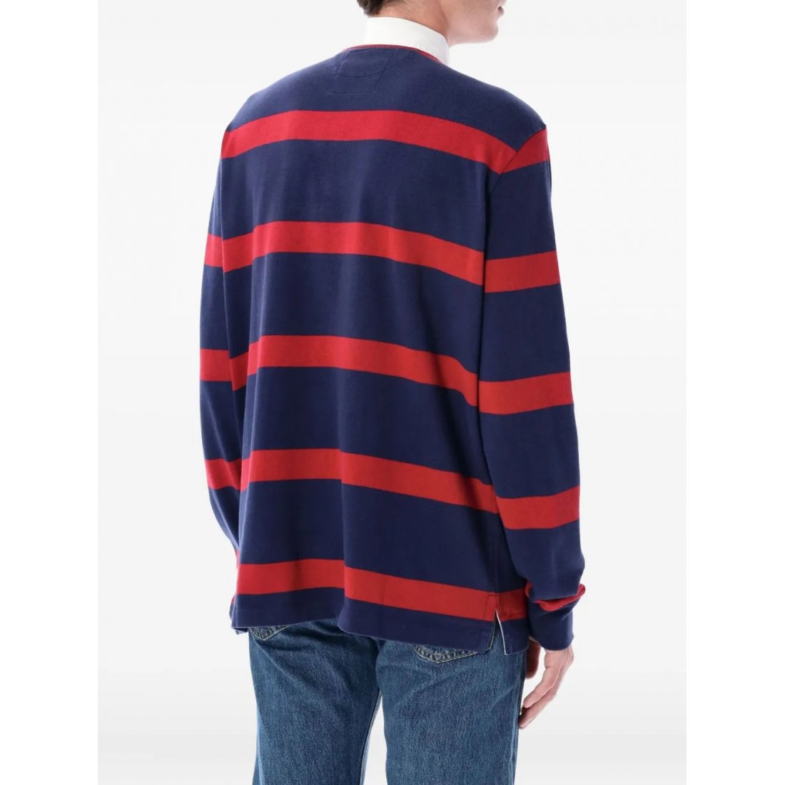 Polo manches longues 'Rugby-Stripe' pour Hommes