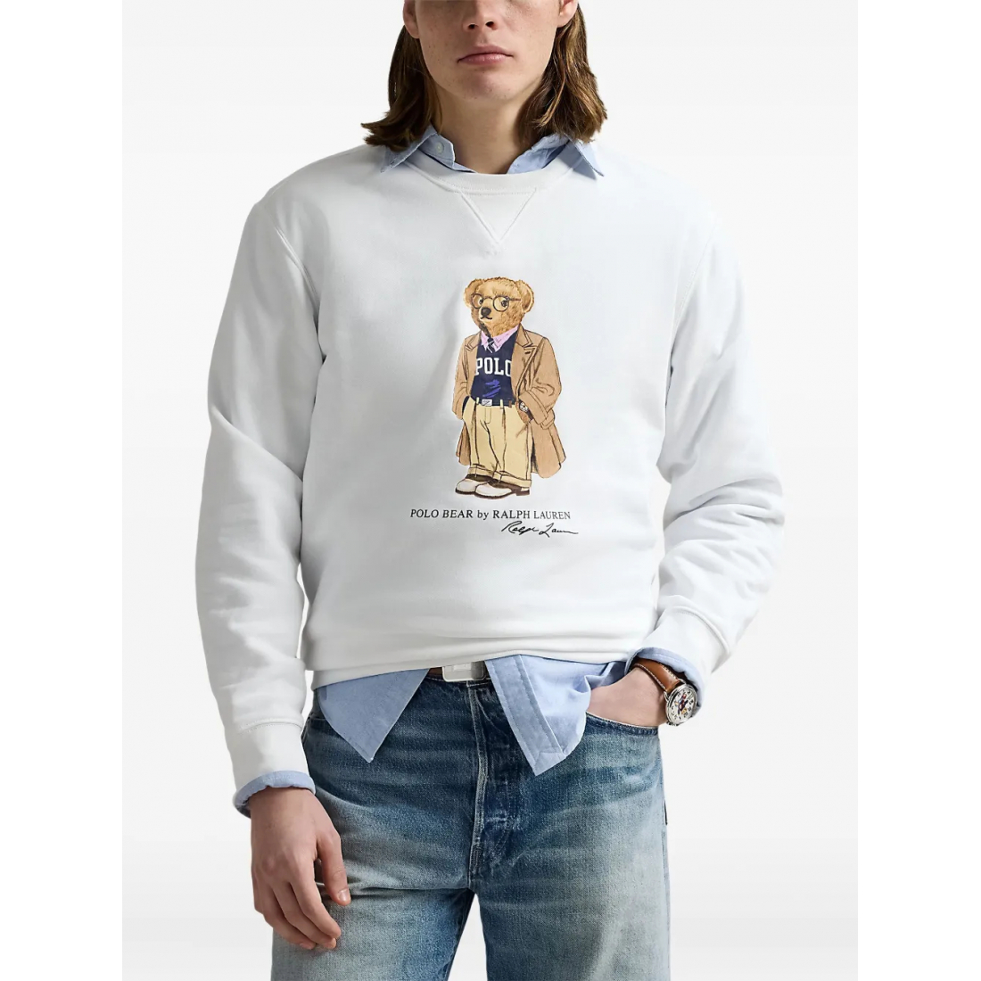 Sweatshirt 'Polo Bear Fleece' pour Hommes