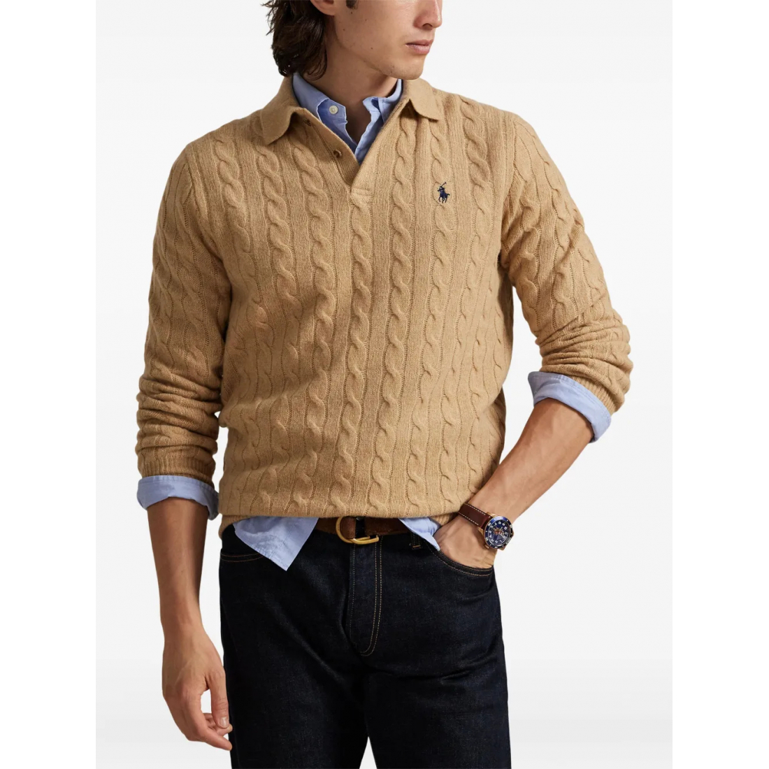 Pull 'Cable-Knit' pour Hommes