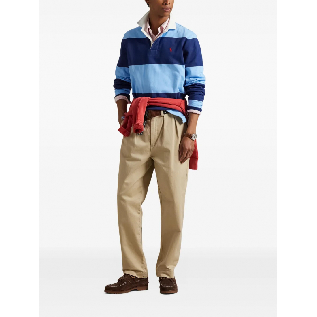 Polo manches longues 'Jersey' pour Hommes