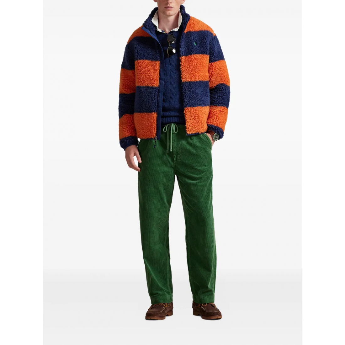 Veste matelassée 'Striped Fleece' pour Hommes