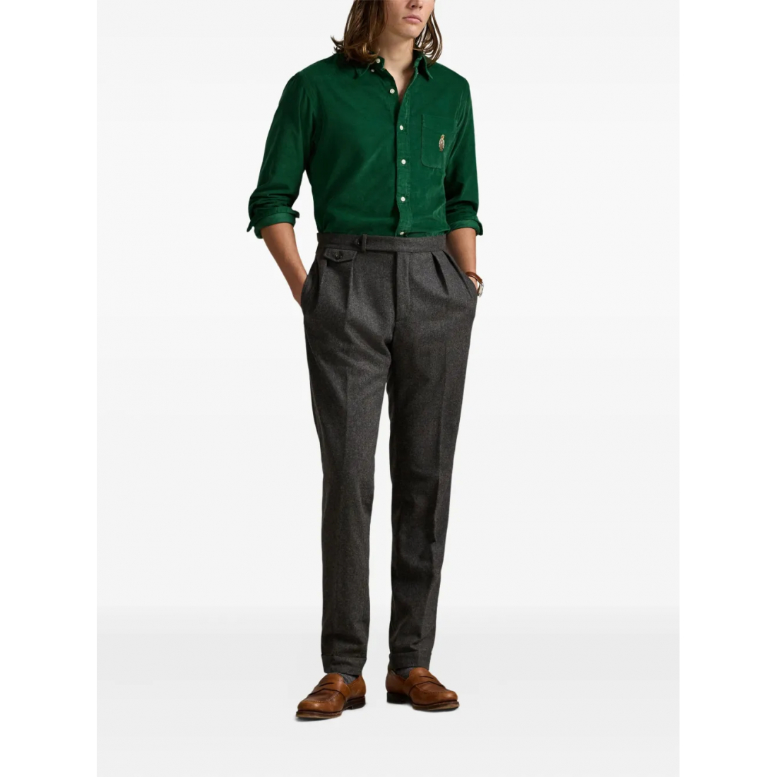 Chemise 'Polo Bear Corduroy' pour Hommes