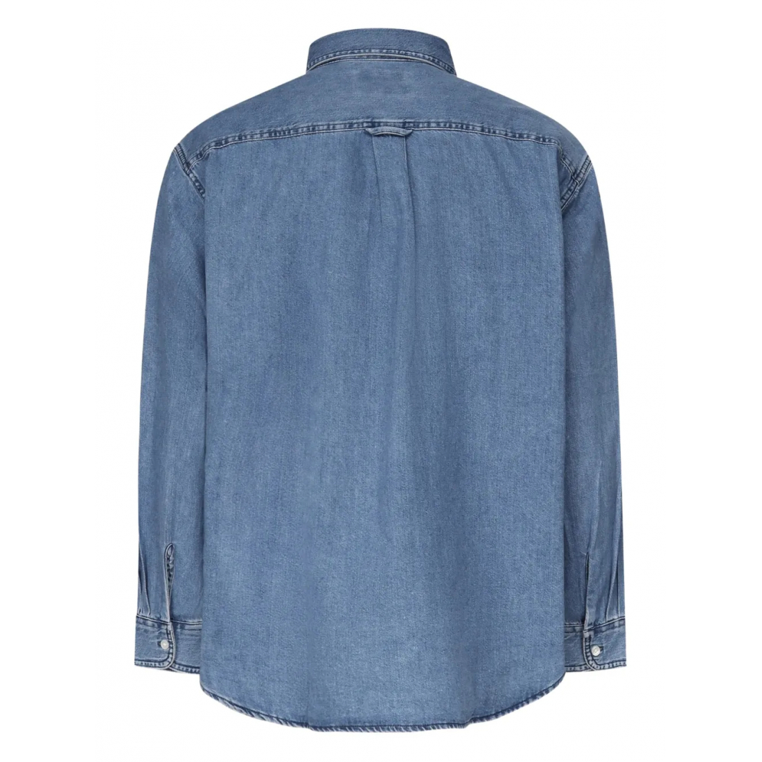 Chemise en Jean 'Lucas Logo-Embroidered' pour Hommes