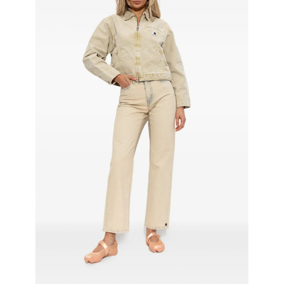 Veste en jeans 'Emery Organic-Cotton Zip-Up' pour Femmes