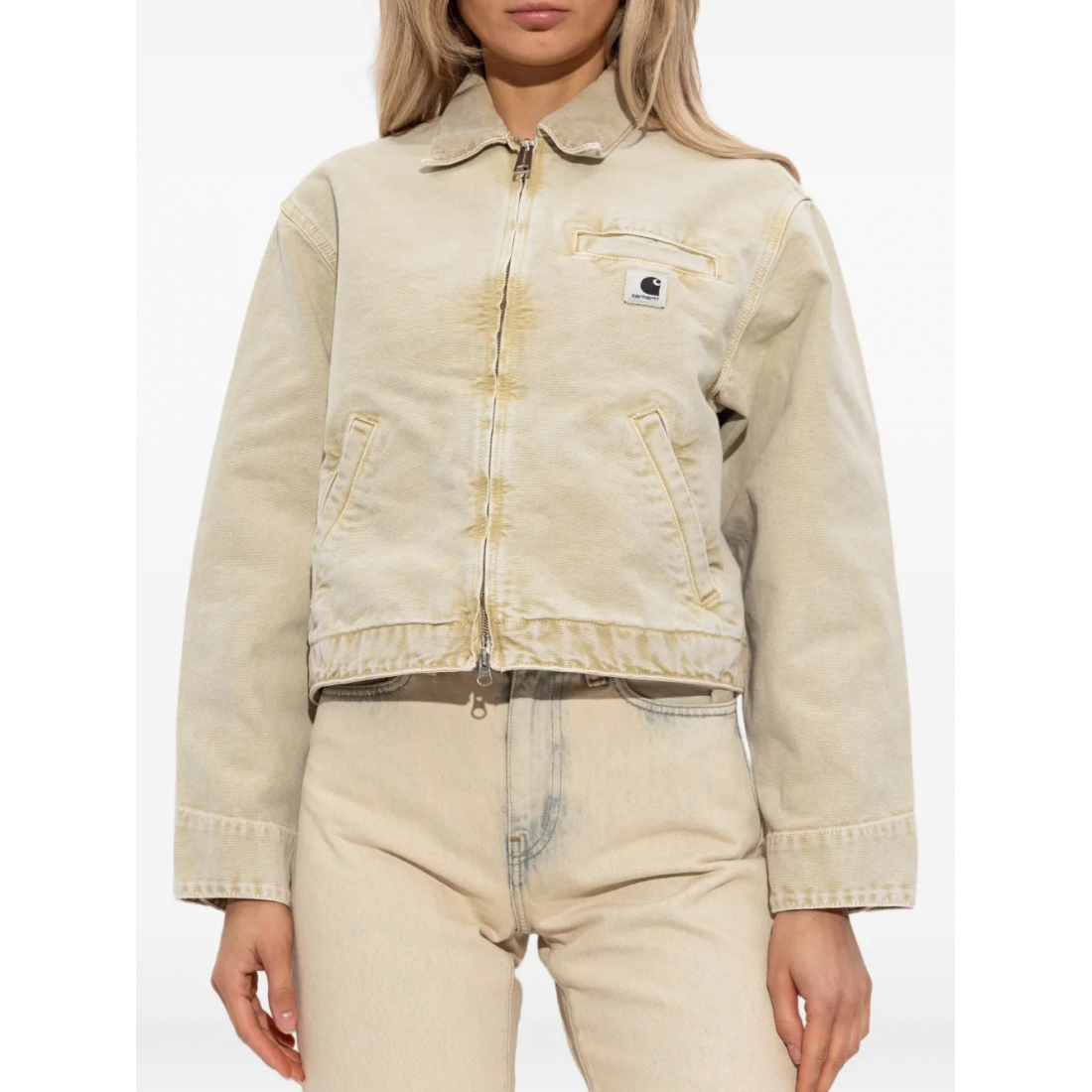 Veste en jeans 'Emery Organic-Cotton Zip-Up' pour Femmes