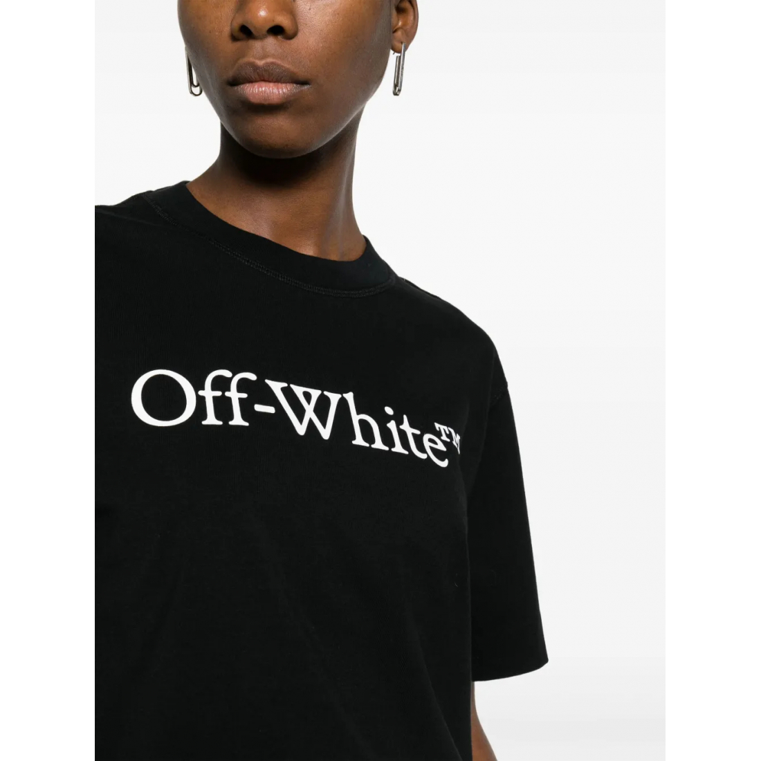 T-Shirt court 'Bookish Logo-Print' pour Femmes