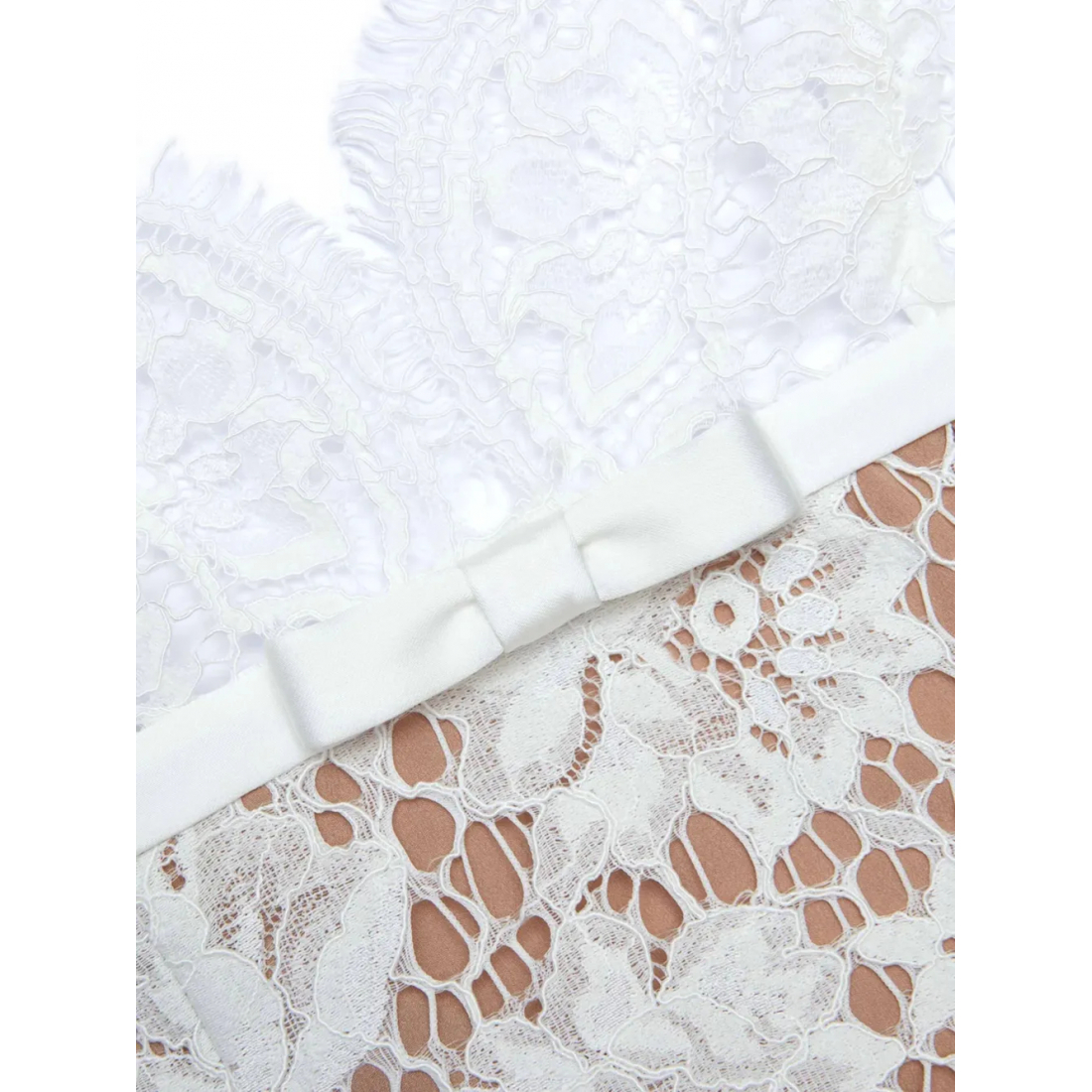 Robe Midi 'Floral-Lace Long-Sleeve' pour Femmes