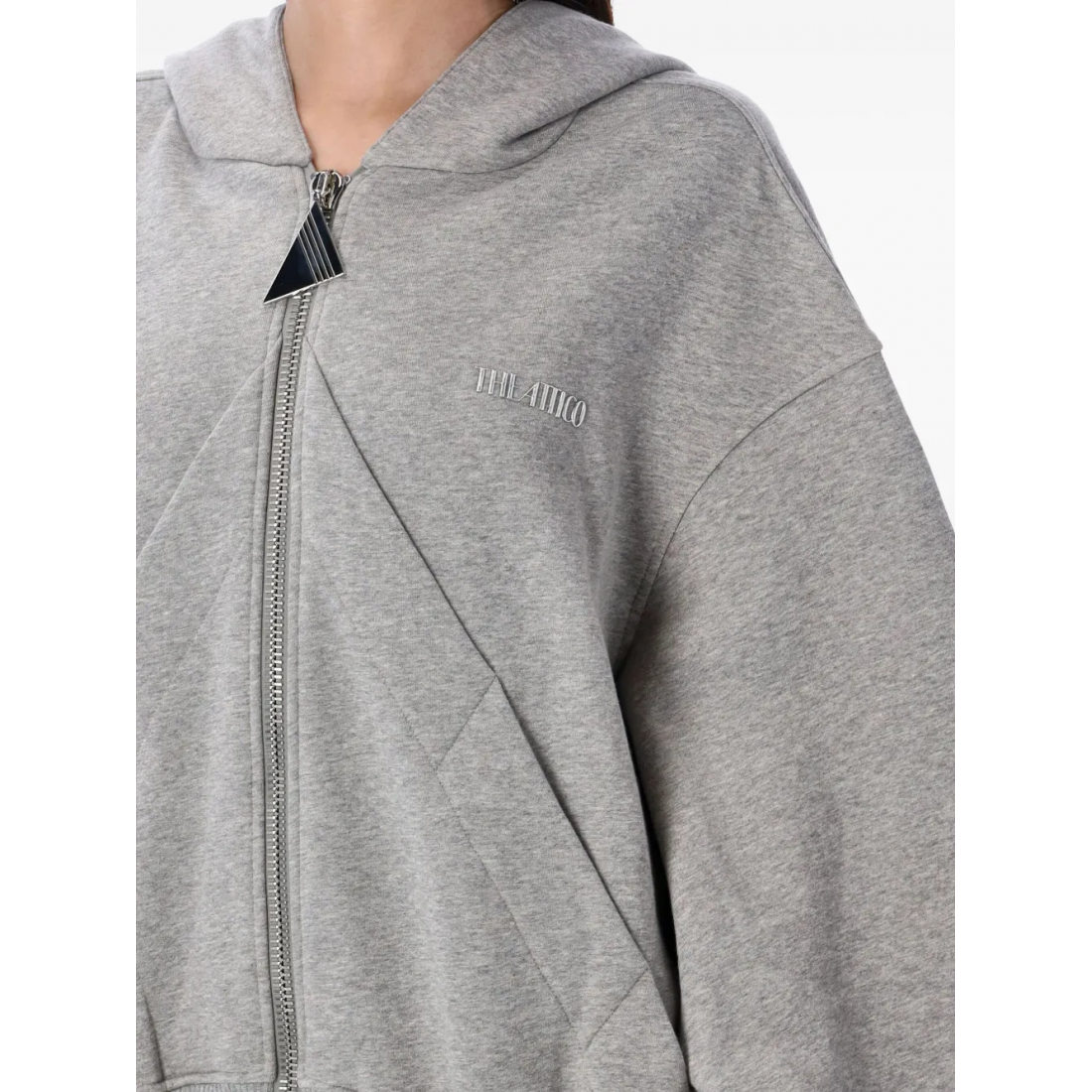 Sweatshirt à capuche  'Triangle-Zip' pour Femmes