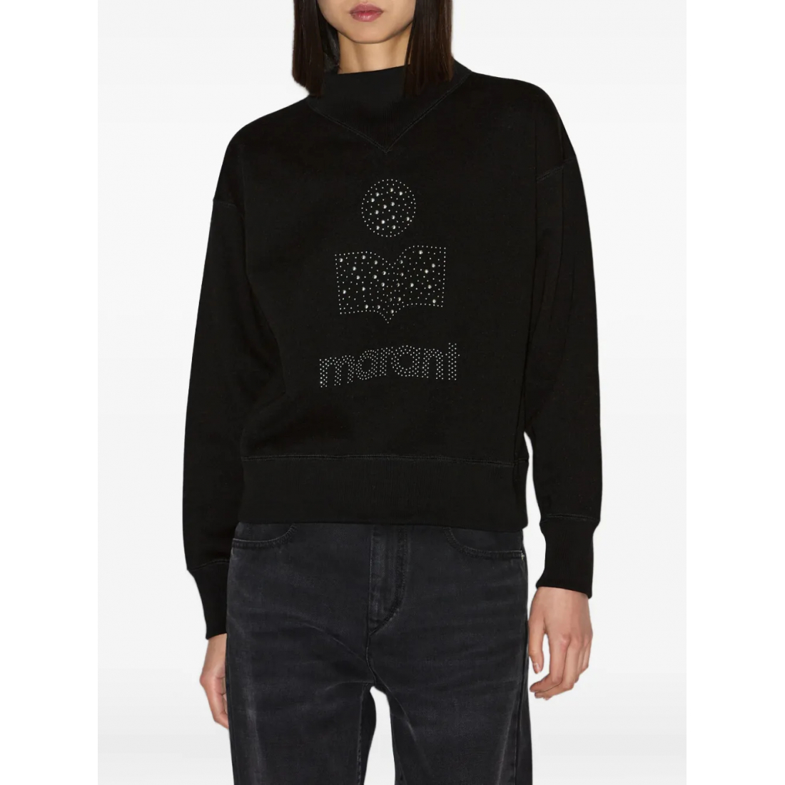 Women's 'Moby Studded-Logo' Sweatshirt
