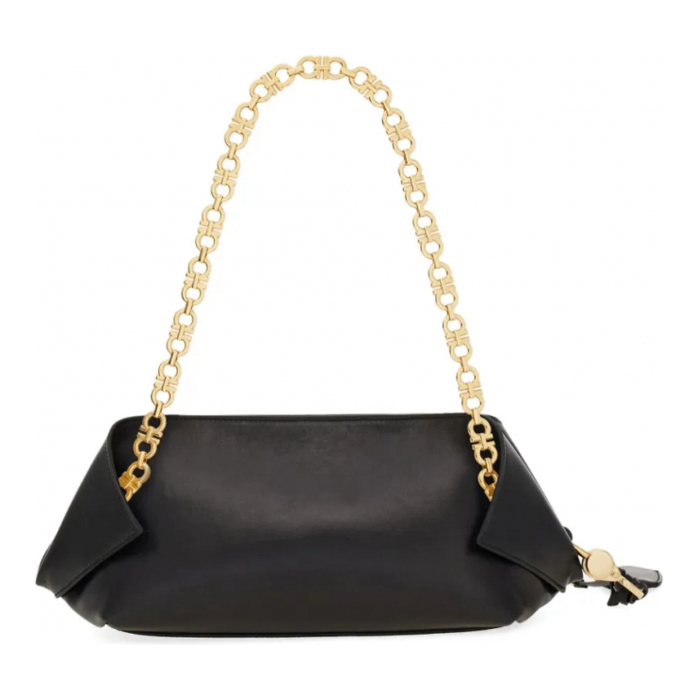 Women's 'Folded Chain-Link' Shoulder Bag