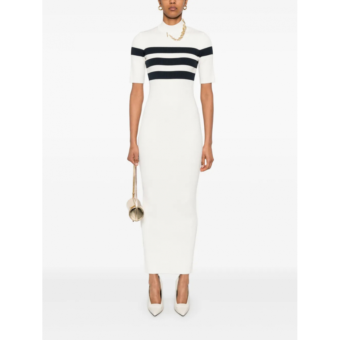 Robe maxi 'Fine-Ribbed' pour Femmes