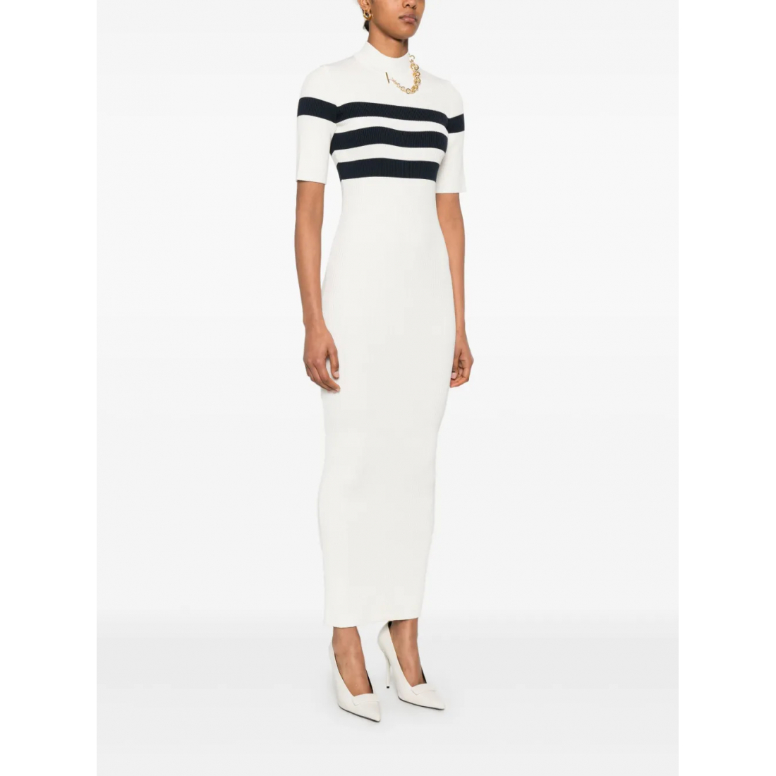 Robe maxi 'Fine-Ribbed' pour Femmes