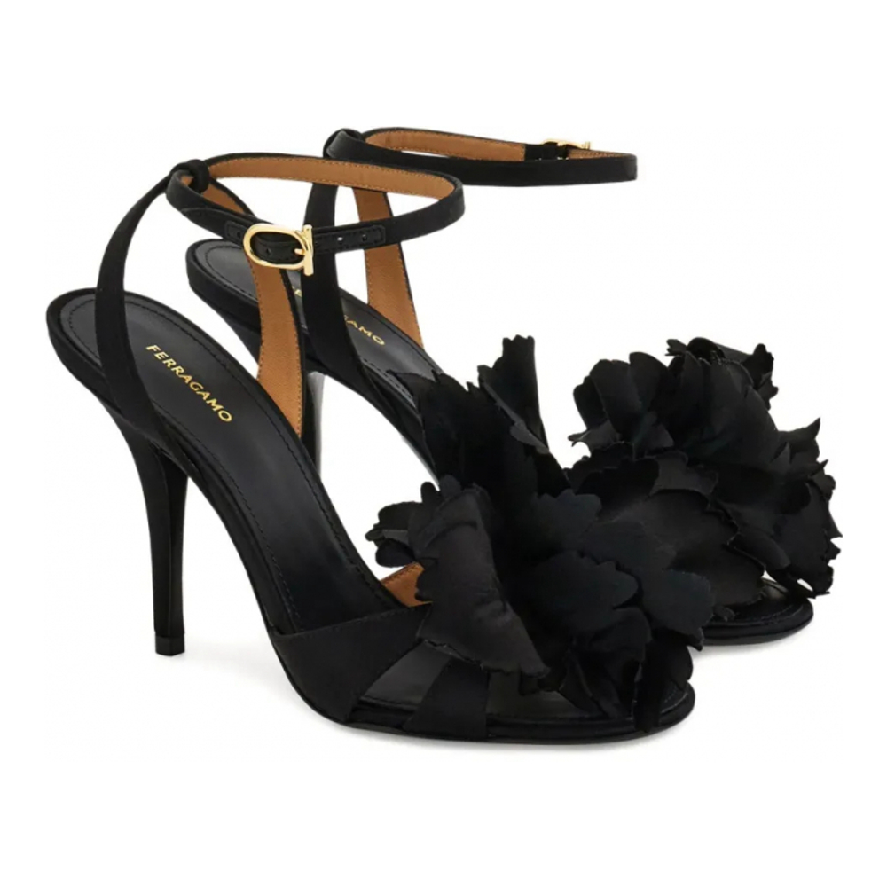 Sandales à talon 'Flower-Embellished' pour Femmes