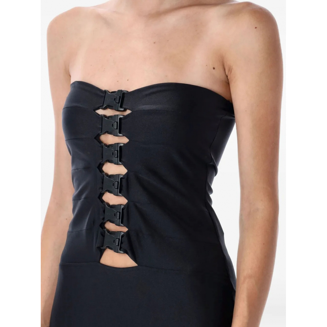 Robe Midi 'Buckle-Detail' pour Femmes