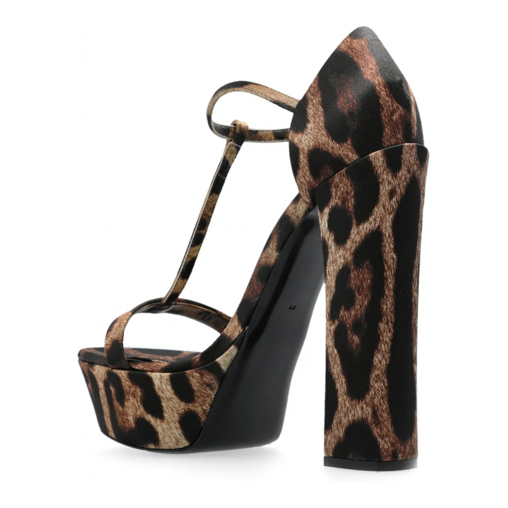 Sandales à talon 'Leopard-Print' pour Femmes