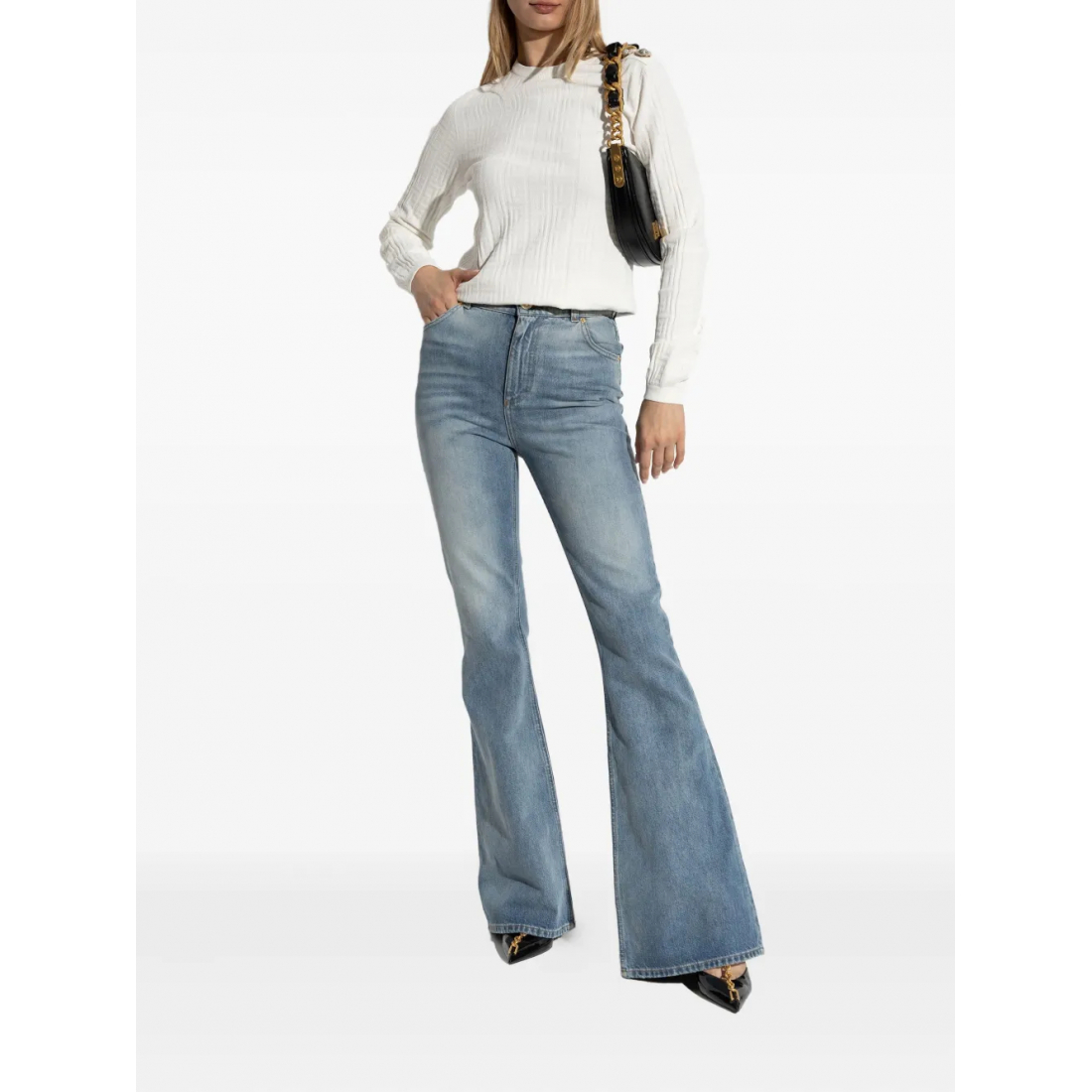 Pull 'Button-Detail' pour Femmes