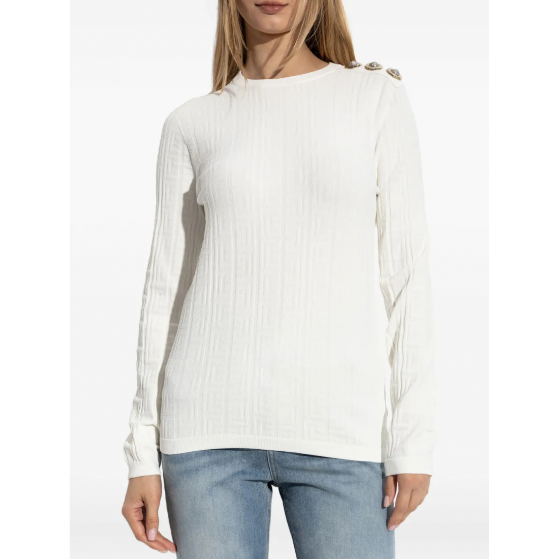 Pull 'Button-Detail' pour Femmes