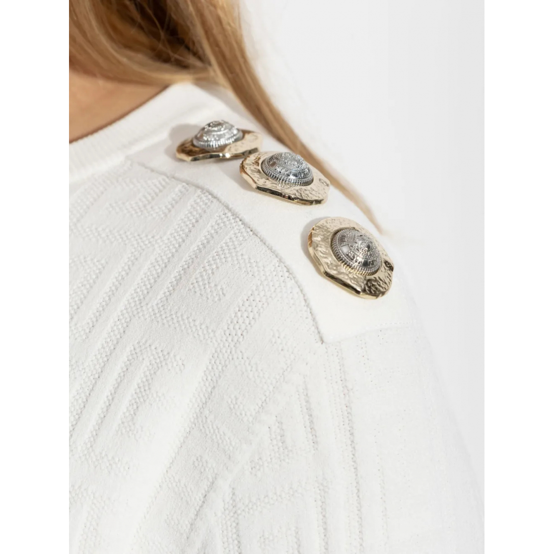Pull 'Button-Detail' pour Femmes
